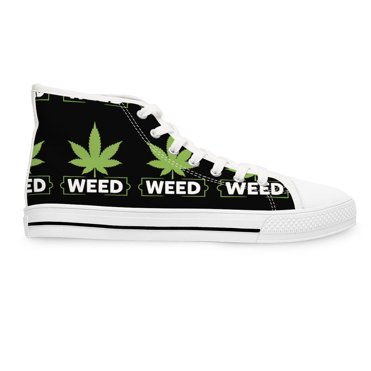 Marijuana Weed 420 Women's High Top Sneakers Gift For Her 420