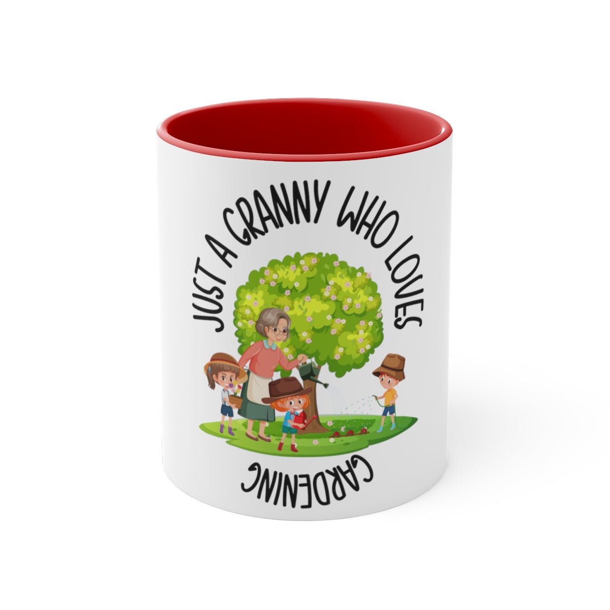 Granny Gift Just A Granny Who Loves Gardening Gift For Granny Coffee Mug or Tea Cup 11 ounce Gardener Gift