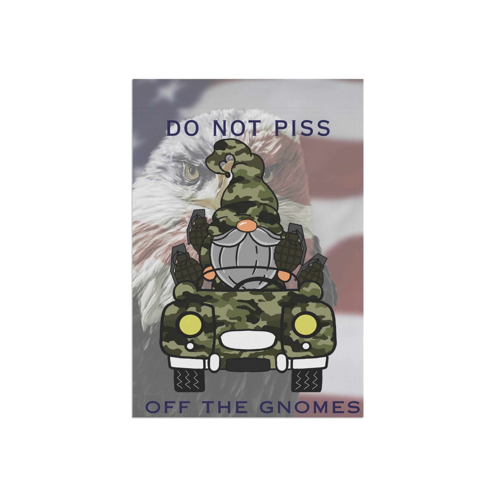 Gnome Lover Sign | Garden Flag | Gnome Lover Gift | Do Not Piss Off The Gnomes Flag