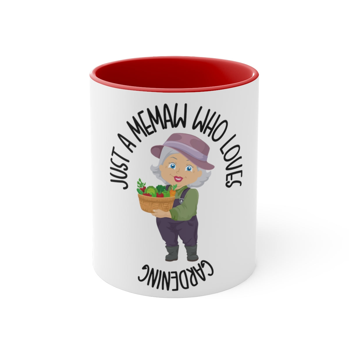 Memaw Gift Just A Memaw Who Loves Gardening Coffee Mug 11 ounce Coffee or Tea Cup Gift For Memaw
