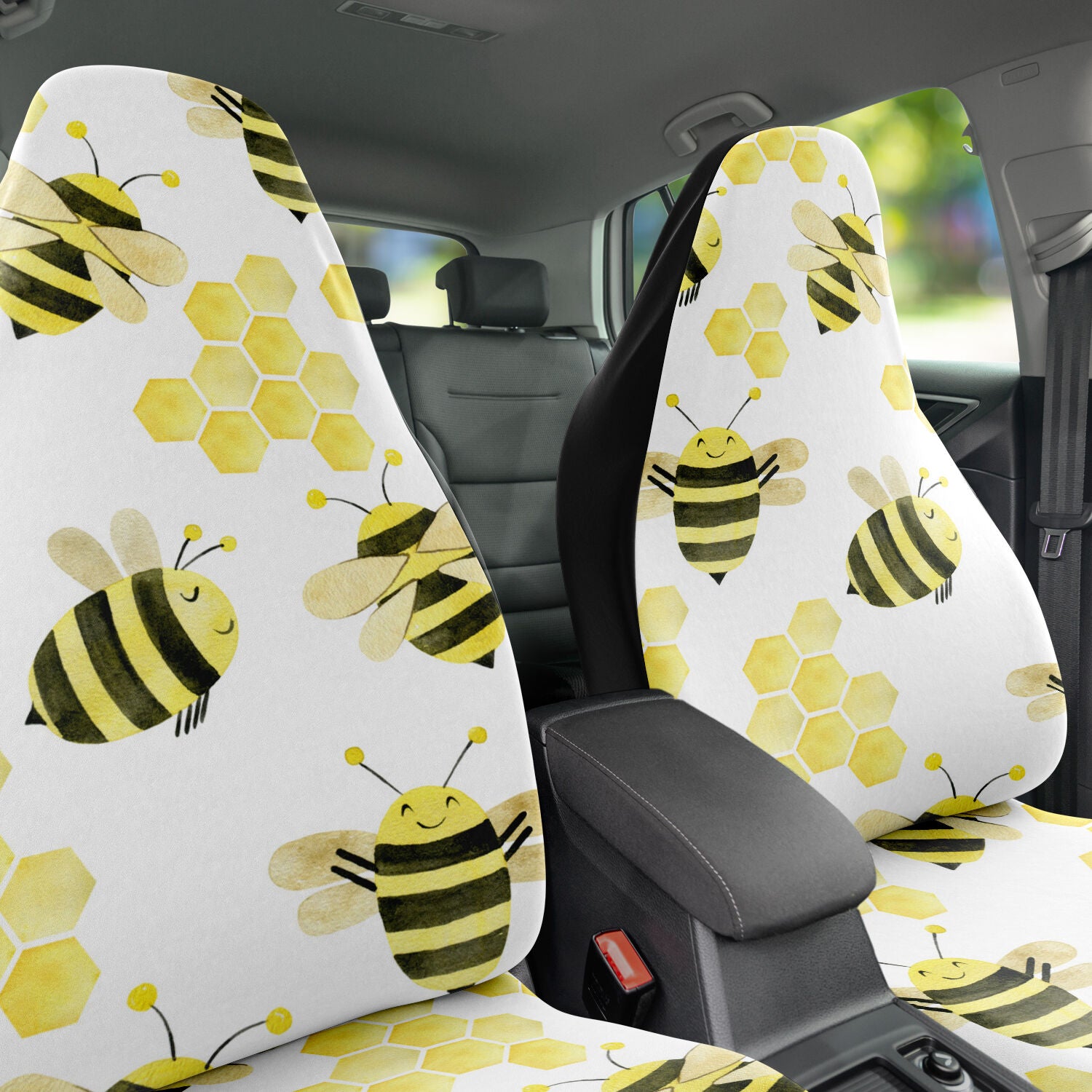 Honey Bee Car Seat Covers Bumble Bee Gift Garden Hives Car Seat Protectors