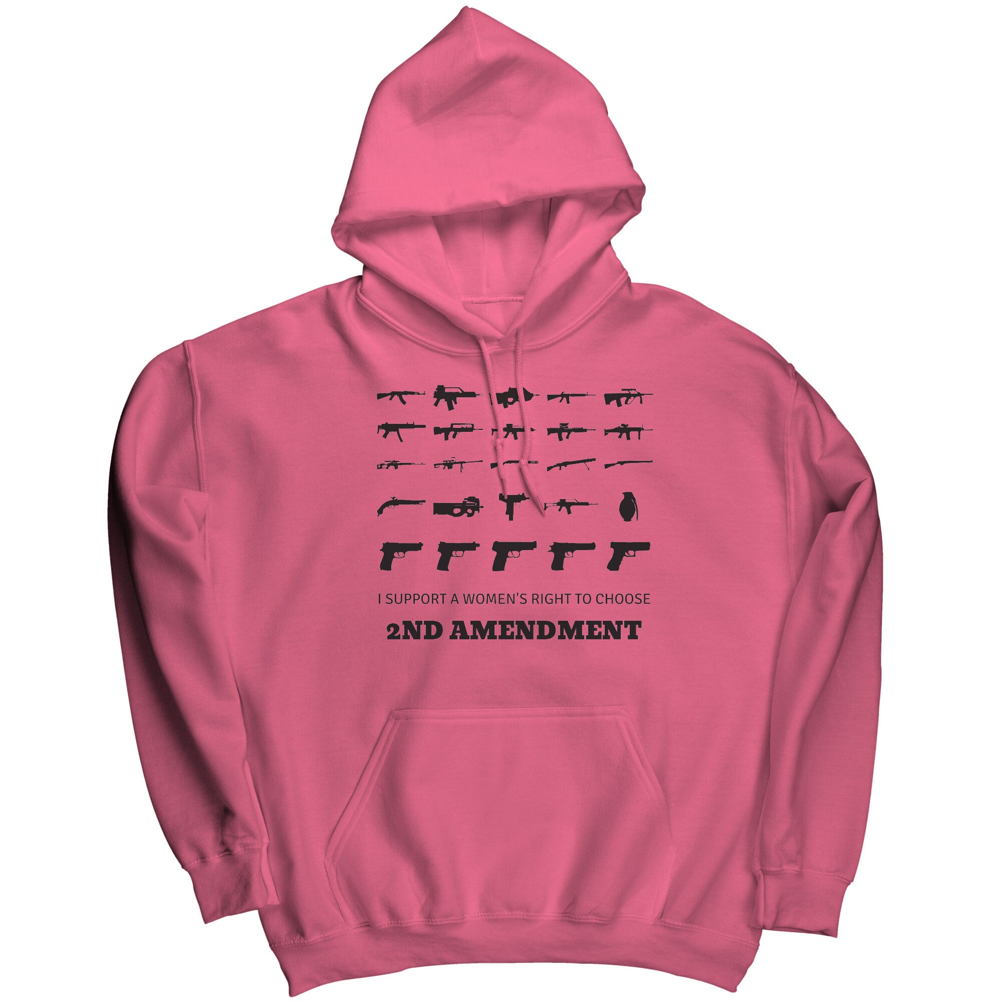 2nd Amendment Hoodie For Women, Gun Enthusiasts pink
