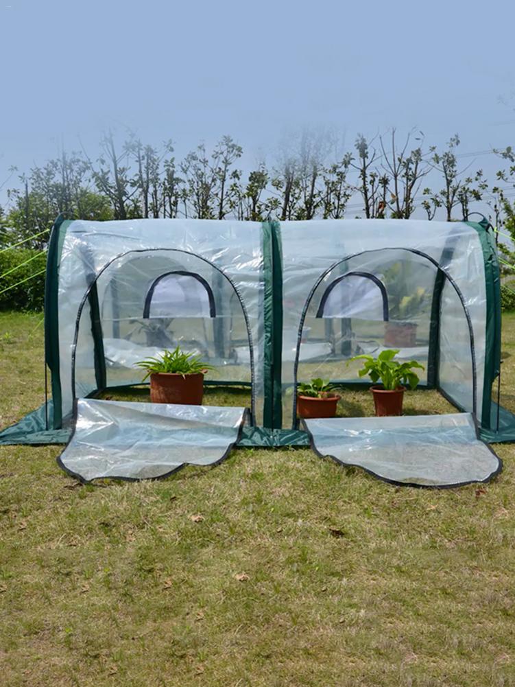 Mini Foldable Greenhouse Mini Pop Up Grow House Garden Indoor Outdoor Backyard Protector Portable Gardening Plant Shelter.