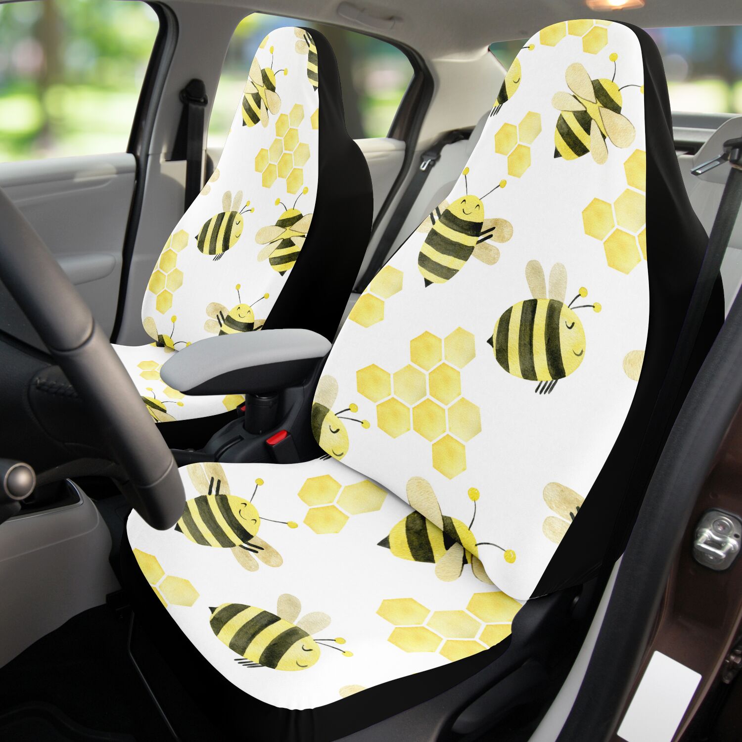 Honey Bee Car Seat Covers Bumble Bee Gift Garden Hives Car Seat Protectors
