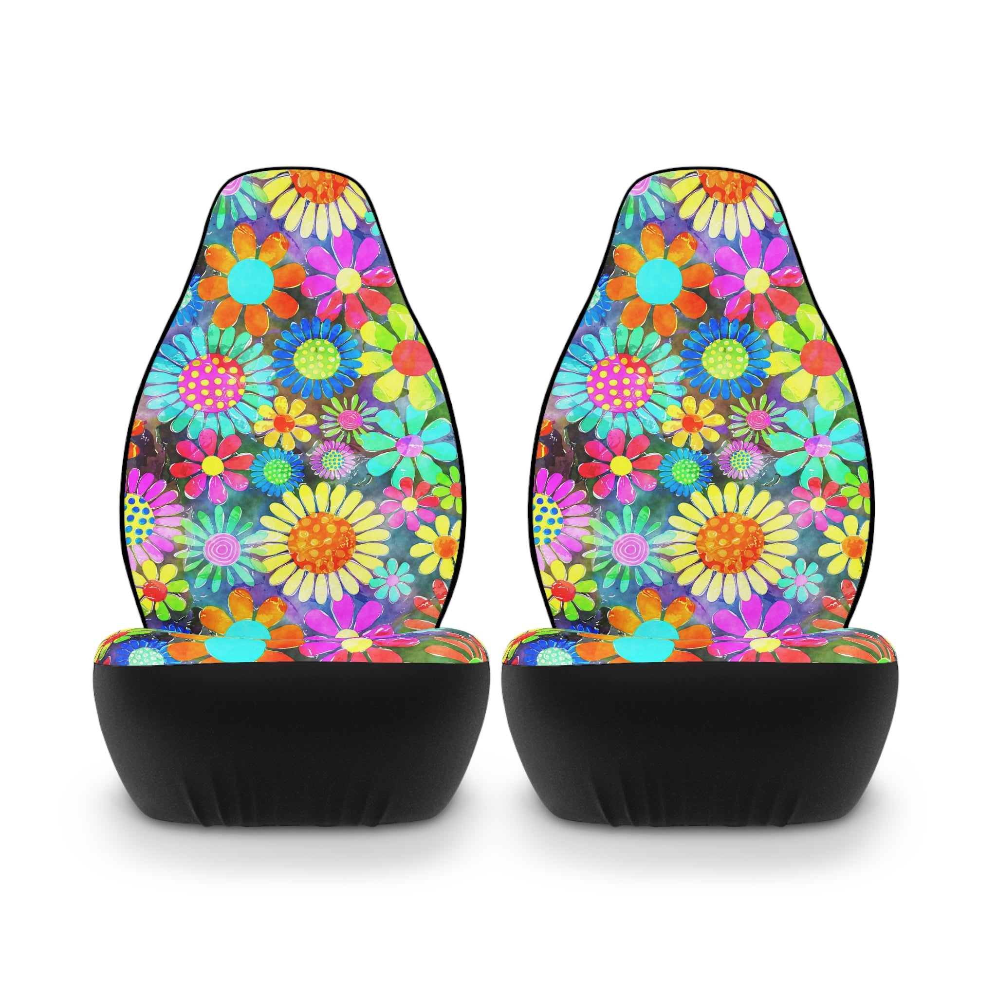 Car Seat Covers Flower Power Hippie Stay Trippy Little Hippie Seat Protectors