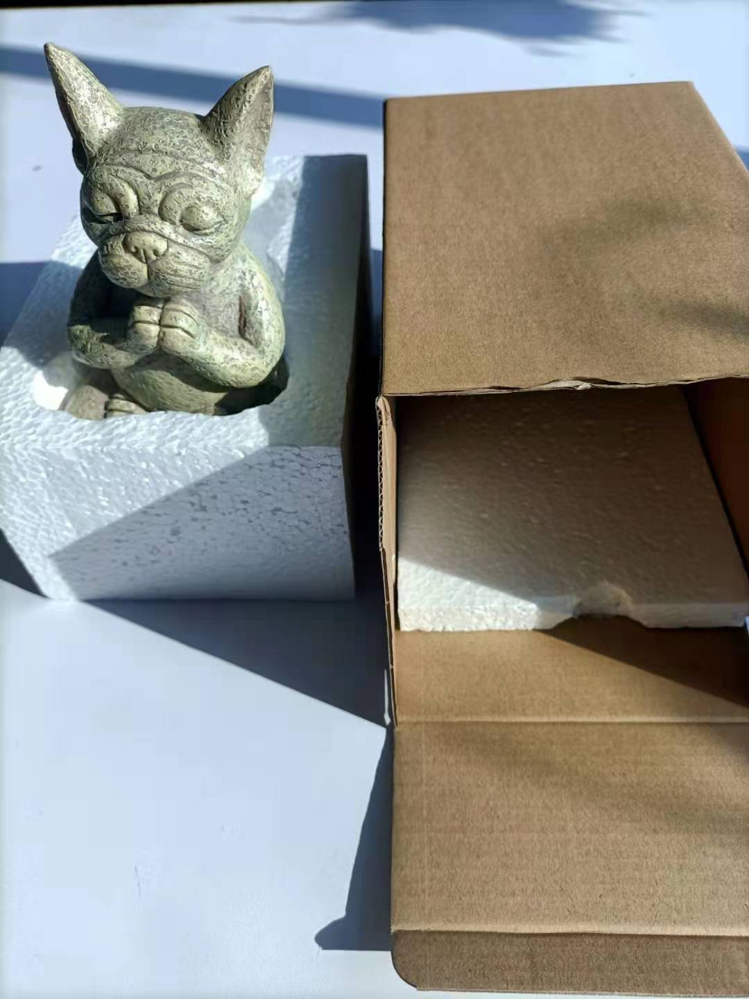 French Bulldog Meditation Dog Statue for Indoor or Outdoor