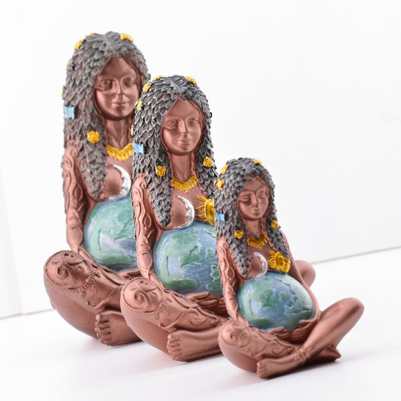 Mother of the Earth Three-dimensional Statue  Gaia Statue of Goddess of Art Mother of the Earth