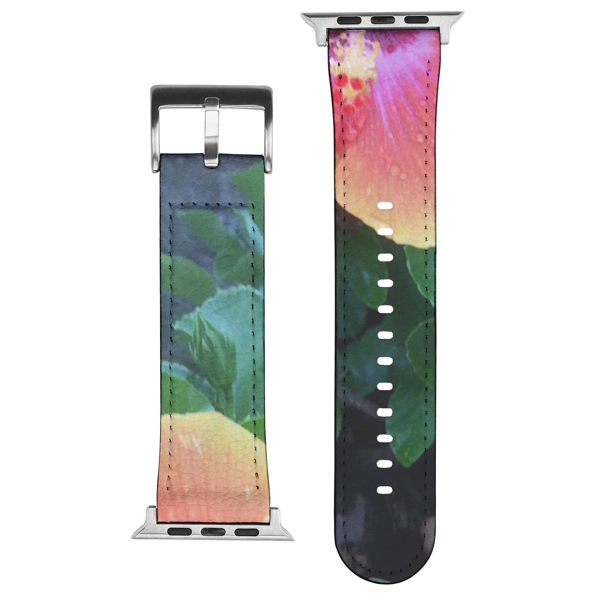Hibiscus Flower Watch Band For Apple Watch