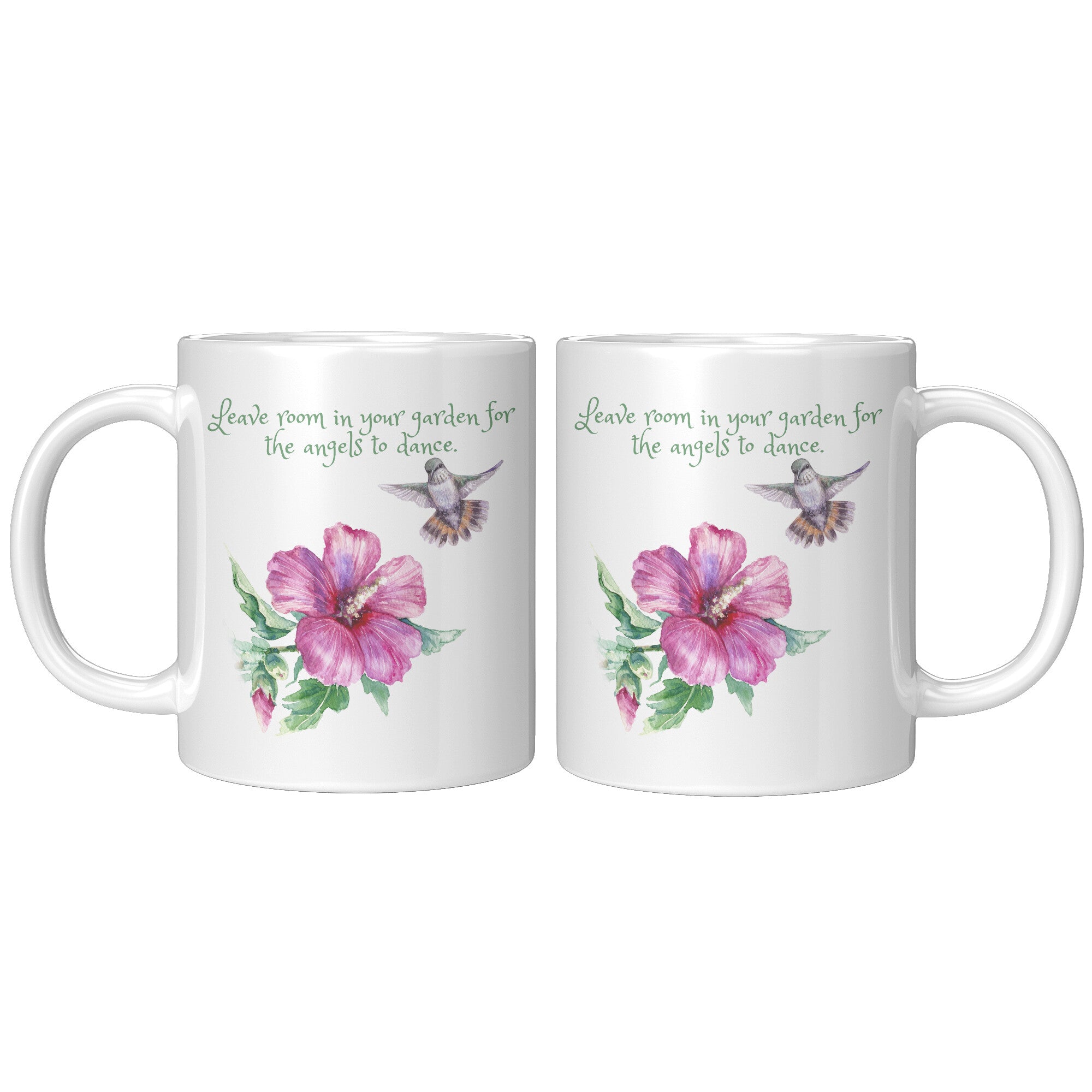 Leave Room In Your Garden For Angels Hummingbird Coffee Mug For Garden Lovers Gifts