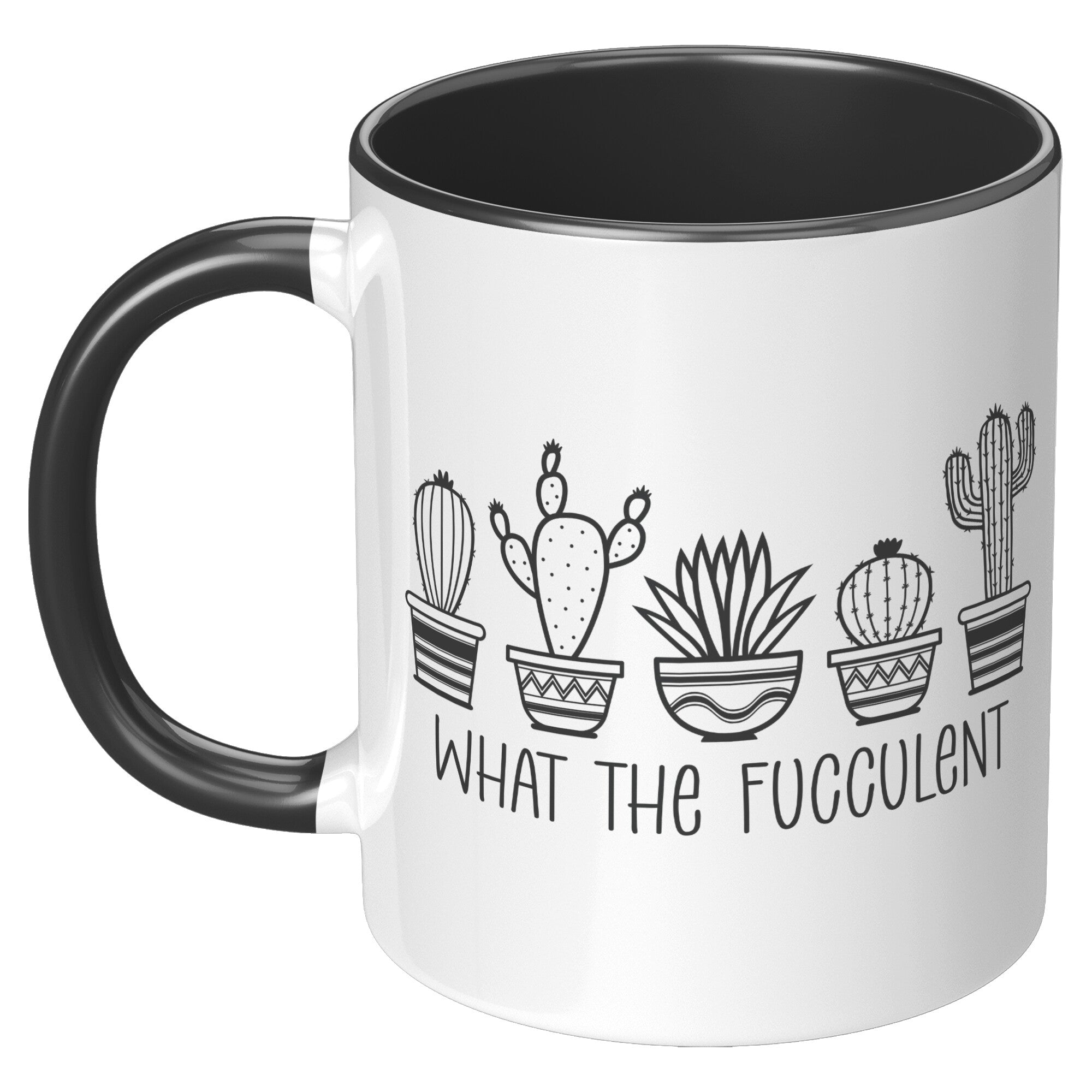 What The Fucculent Ceramic Coffee Mug For Gardeners.