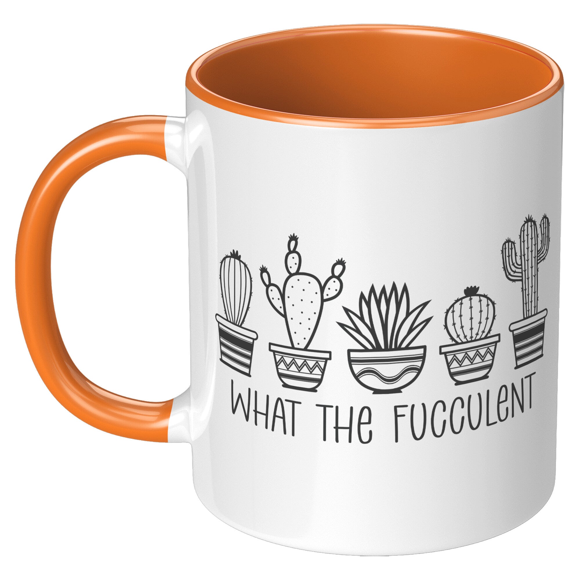 What The Fucculent Ceramic Coffee Mug For Gardeners.