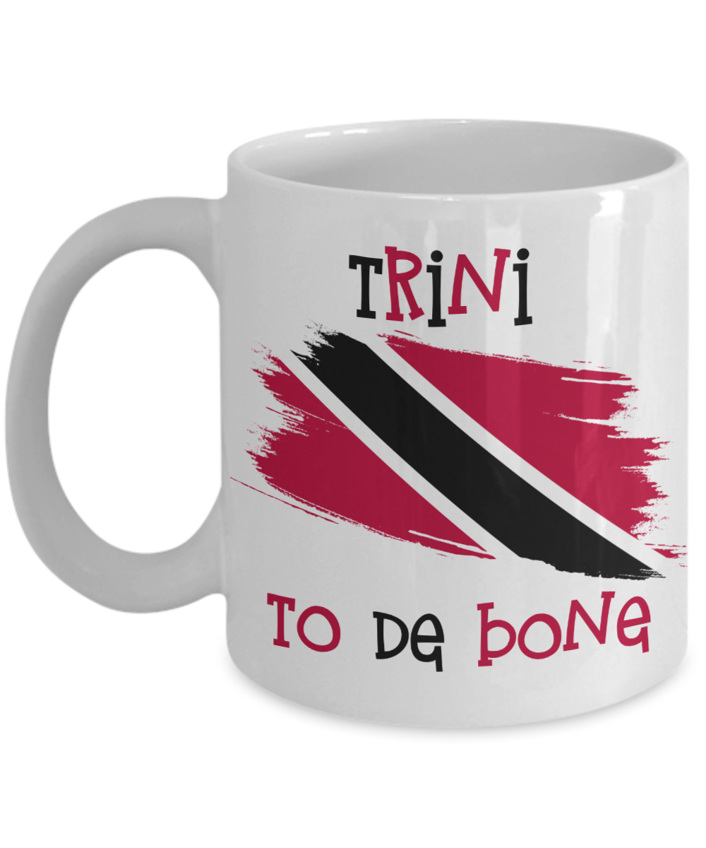 Trini To De Bone Coffee Mug Gift Trinidad Flag Coffee Cup Tea Cup