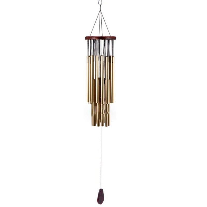 Handmade 27 Tubes Wind Chimes for Outside Decoration Tuned Hummingbird Wind Chime Soothing Melodic Deep Tones Outdoor Decor